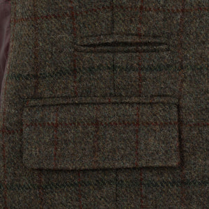 Bradwell: Men's Olive Tweed Waistcoat
