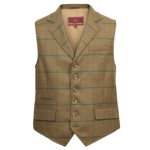 Bodmin: Men's Tweed Green Waistcoat