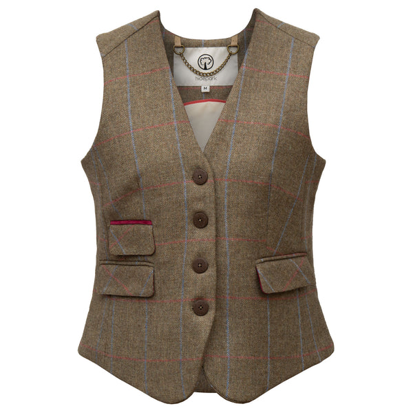 Copy of ROSE: LADIES BROWN TWEED WAISTCOAT