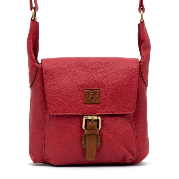 Ada: Women's Red Tan Handbag