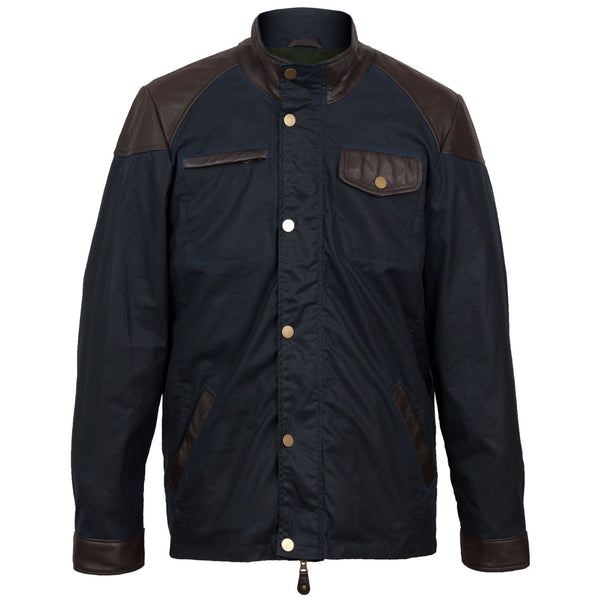 Christian: Men's Navy Wax Jacket