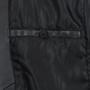 Brook Men’s Black Leather Blazer