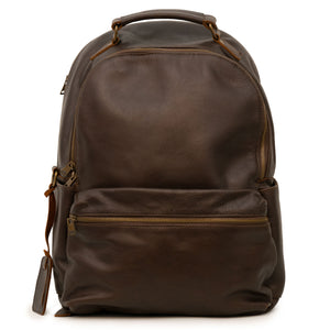 Taylor: Brown Leather Backpack