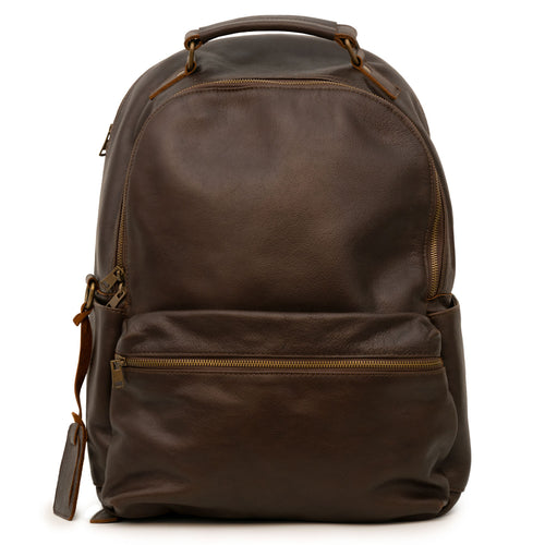 Taylor: Brown Leather Backpack