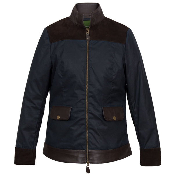 Catherine: Women's Navy Wax Jacket