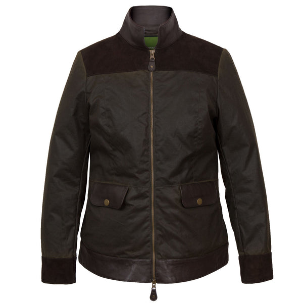 Catherine: Women's Olive Wax Jacket