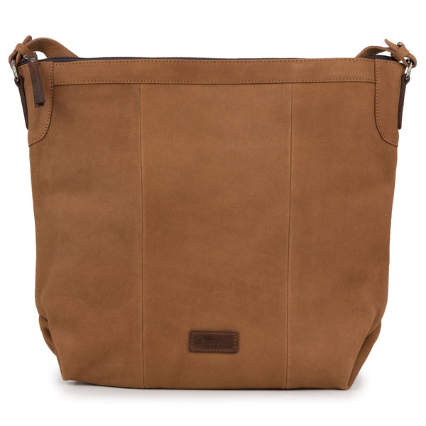 Felicity: Women's Cognac Leather Handbag by Hidepark
