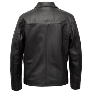 Henry: Men's Black Leather Jacket