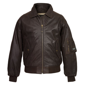 gents b brown leather jacket