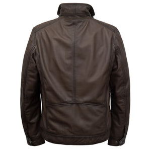 Maxwell: Men's Brown Leather Jacket