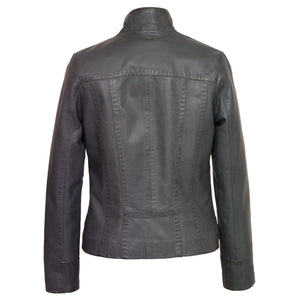 Ladies Grey leather jacket May
