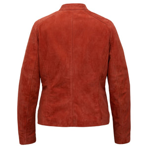 Reverse of the Jane Women's Coral Suede Jacket