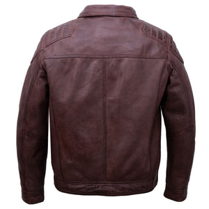 Mac: Men's Burgundy Leather Jacket