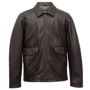 Harry: Men's Brown Leather Jacket