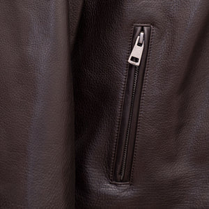 Henry: Men's Brown Leather Jacket