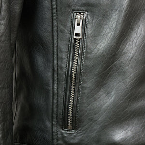 hip pocket - Tate mens black leather jacket by Hidepark