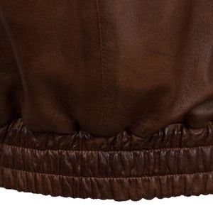 Will: Men's Chestnut Leather Blouson Jacket