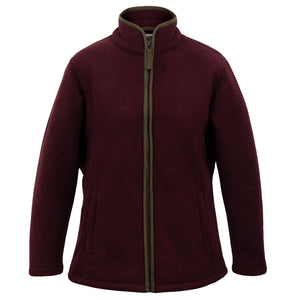 Emily: Women's Burgundy Fleece Jacket