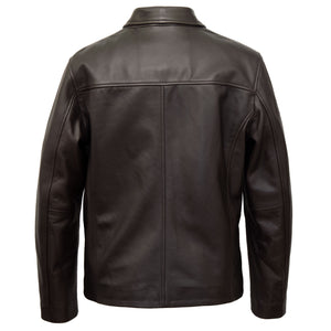 Henry: Men's Brown Leather Jacket