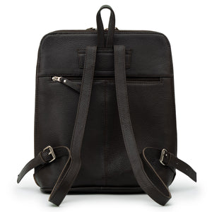 Bailey: Women's Brown Leather Backpack