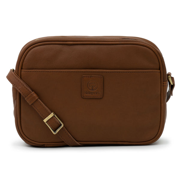 Edith: Women's Cognac cross body bag