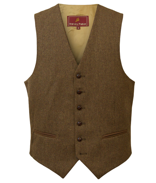 Bray: Men's Tweed Brown Waistcoat