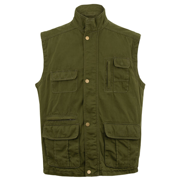 Brown 100% Cotton Fishing Vests for Men