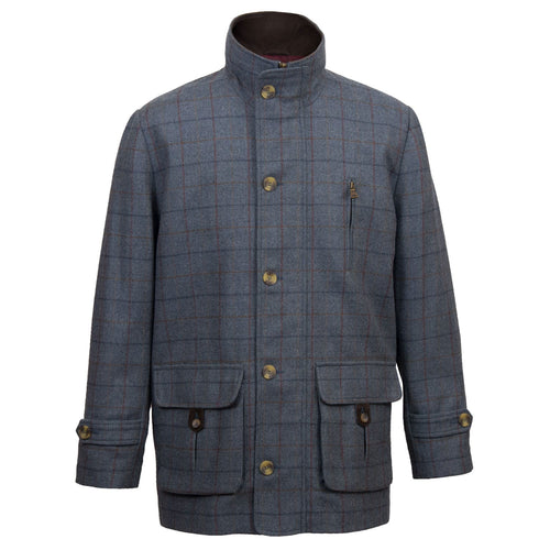 Hewitt: Men's Tweed Blue Country Coat