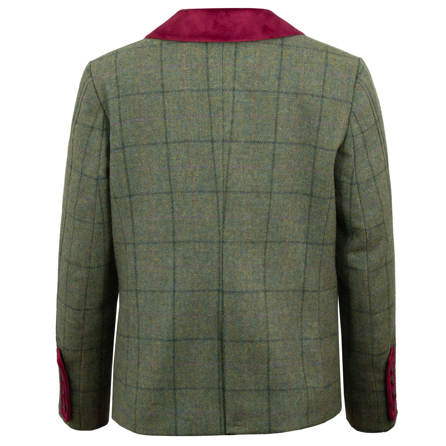 SHELLEY: LADIES SAGE GREEN TWEED JACKET