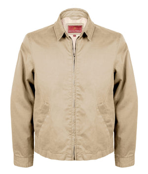 Yarborough: Men's Cotton Casual Jacket in Stone by Hidepark