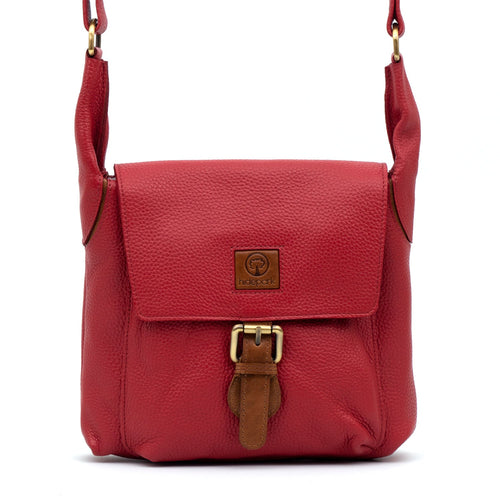 Ada: Women's Red Tan Handbag