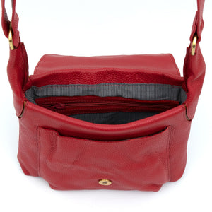 Ada: Women's Red Tan Handbag