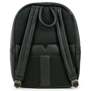 Arabella: Women's Black Leather Backpack by Hidepark