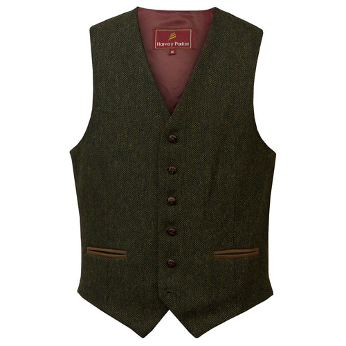 Bray: Men's Tweed Green Waistcoat