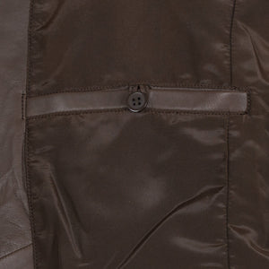 Brook Men’s Brown Leather Blazer