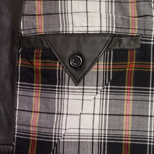 gents black waistcoat inside button fasten pocket