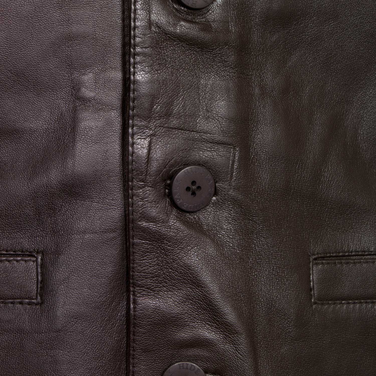 Men's Brown Leather Waistcoat | Hidepark