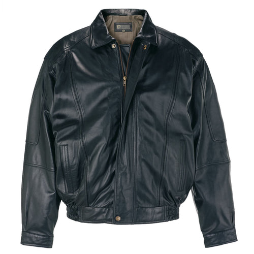 Gents Leather Blouson jacket Black