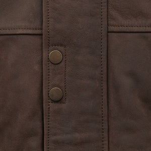 Hunter: Men's Brown Leather Coat