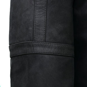 John: Men's Black Leather Jacket