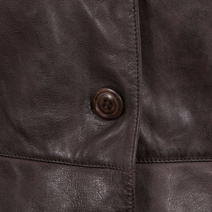 Kataryna Ladies Brown Leather Jacket