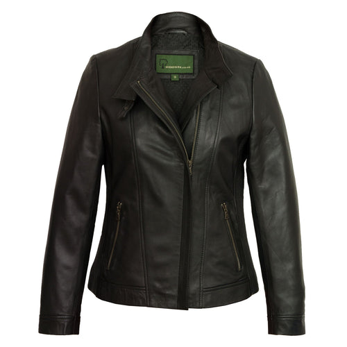 Elsie: Women's Black Leather Jacket