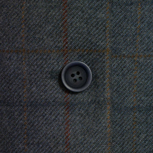 Ladies tweed blazer Blue lomond button detail