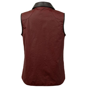 Back of the Cora Women's Red Wax Gilet
