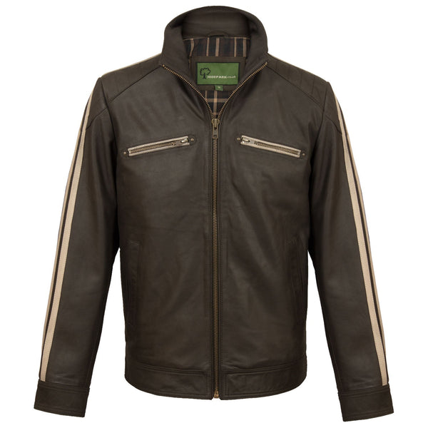 Tate Men's Black Leather Jacket