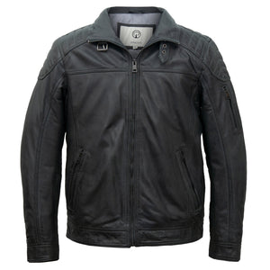 Mac: Men's Grey Leather Jacket