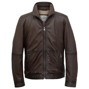Maxwell: Men's Brown Leather Jacket