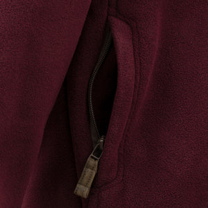 Joshua: Men's Burgundy Fleece Jacket