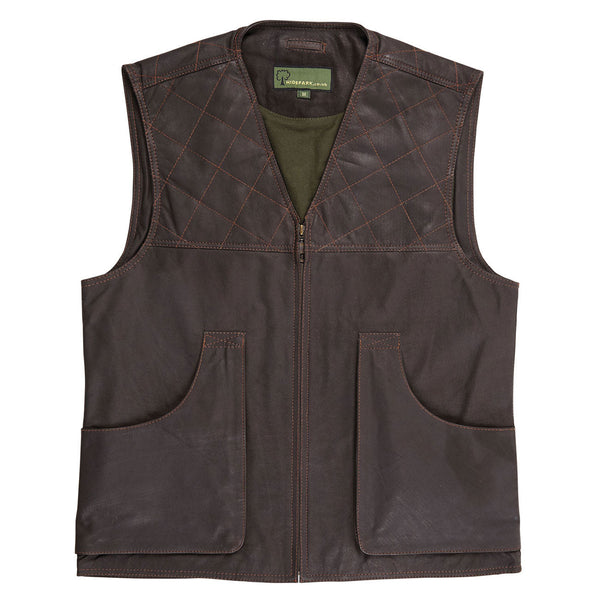 Leather 2025 shooting waistcoat