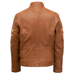 Becket: Men's Tan Leather Jacket